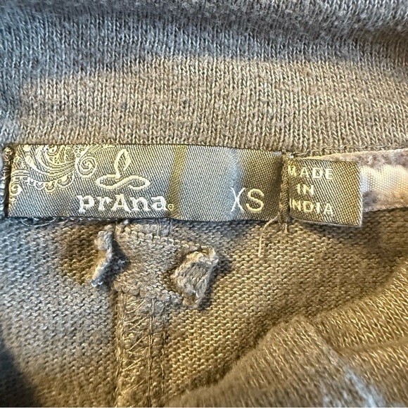 Prana | Gray-Brown Long Sleeve Athleisure Dress with Cowl Neck | Sz XS - Picture 8 of 9